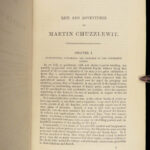 1844 Charles Dickens 1st/1ed Martin Chuzzlewit English Lit Satire Illustrated