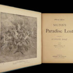 1890 John Milton Paradise Lost Gustave Dore Gallery Illustrated FOLIO Literature