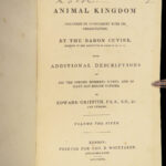 1827 TRUE 1st English Cuvier Animal Kingdom Illustrated Fossils Birds Indian 5v