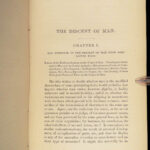 1873 Charles Darwin Descent of Man Evolution Natural History Monkeys Science 2v