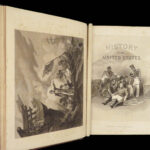 1866 History of US America Spencer Alonzo Chappell ART Pocahontas INDIANS 4v