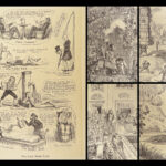 1882 George Cruikshank 1ed Caricature CARTOON ART Jerrold Illustrated 2v SET