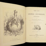 1882 George Cruikshank 1ed Caricature CARTOON ART Jerrold Illustrated 2v SET