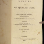 1808 American Lady Memoirs 1ed Anne Grant Colonial New York Revolutionary War 2v