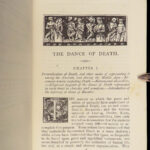 1858 Dance of Death Hans Holbein ART Illustrated Occult Macabre BIBLE Douce