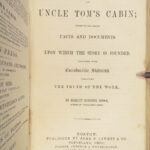 1853 Uncle Tom’s Cabin + KEY 1st ed Harriet Beecher Stowe Slavery Abolition