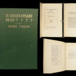 1909 Mark Twain 1st Is Shakespeare Dead? Francis Bacon Authorship Plays English