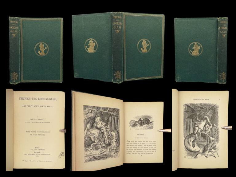 Image of 1872 Through the Looking Glass 1st ed 1st Carroll Tenniel Alice Wonderland RARE