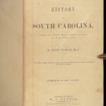 1858 South Carolina Revolutionary War Cherokee INDIANS Charlestown Ramsay MAP