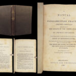 1840 Thomas Jefferson Manual of Parliamentary Practice Civil War Impeachment