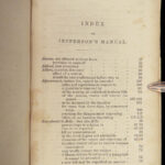 1840 Thomas Jefferson Manual of Parliamentary Practice Civil War Impeachment