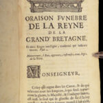 1676 Royalty Funeral Eulogies by French Bossuet Henrietta Anne & Henrietta Maria