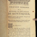 1676 Royalty Funeral Eulogies by French Bossuet Henrietta Anne & Henrietta Maria