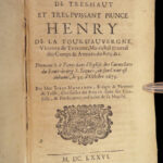 1676 Royalty Funeral Eulogies by French Bossuet Henrietta Anne & Henrietta Maria