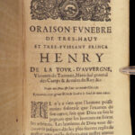 1676 Royalty Funeral Eulogies by French Bossuet Henrietta Anne & Henrietta Maria