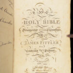 1795 Holy Bible 1ed Illustrated James Fittler Cabinet CHILD KILLERS Bible ART